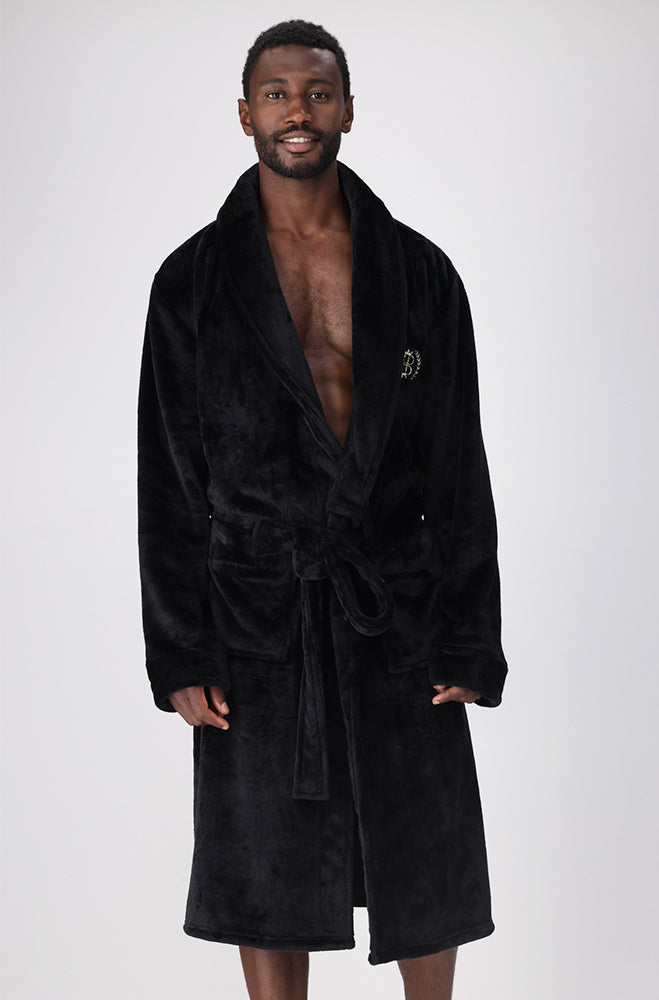 Underwear | Kain Fleece Gownembr _ 158913 Black Nightgowns