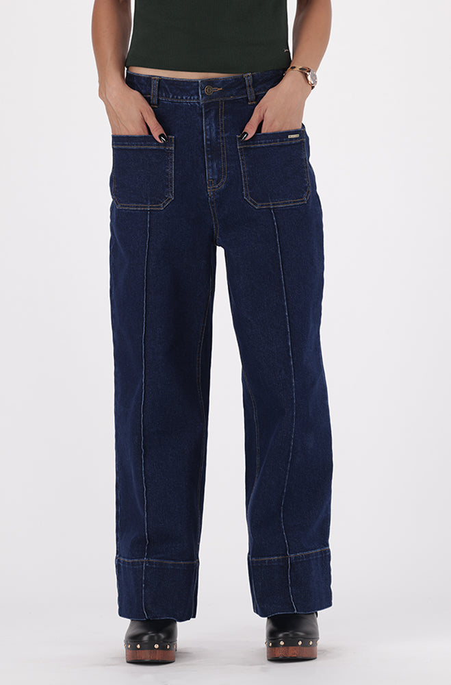 KIRIA DENIM PINTUCK WIDELEG – Dunns