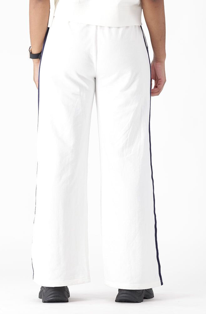 SIMONE SIDE TAPE WIDE LEG PANTS