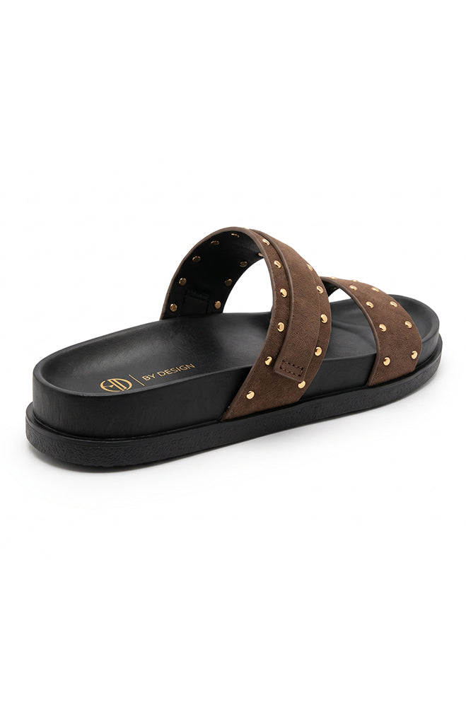 Studded double strap sandal