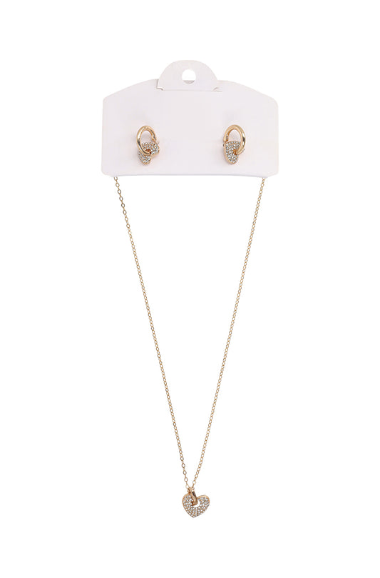JAMIE HEART NECKLACE SET