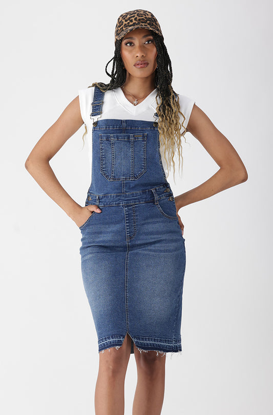 AMARI DUNGAREE DRESS