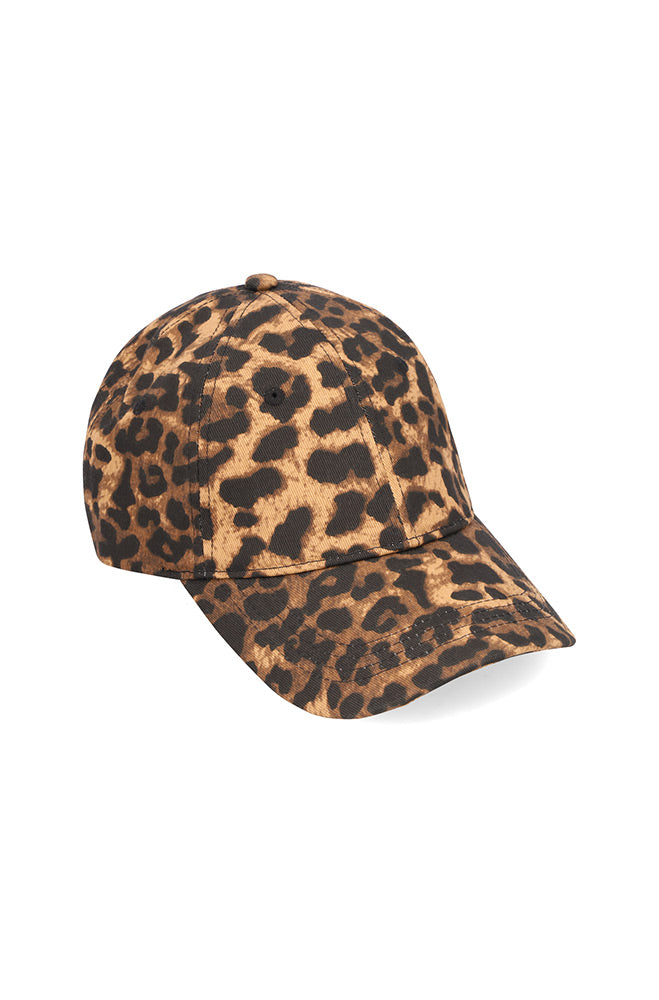 Accessories | Emily Leopard Print Cap _ 164650 Black one Size Caps