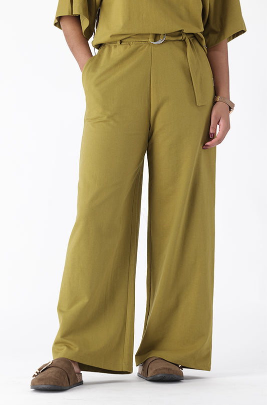 KYA BELTED WIDE LEG PANTS