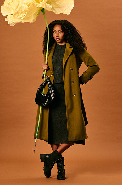 M　ミルトン LISA TEXTURED MELTON COAT – Dunns