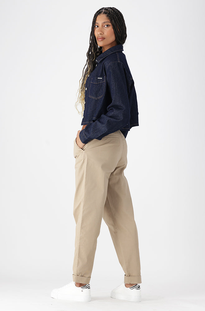 CORA BELTED CHINO_ 162067 _ Stone