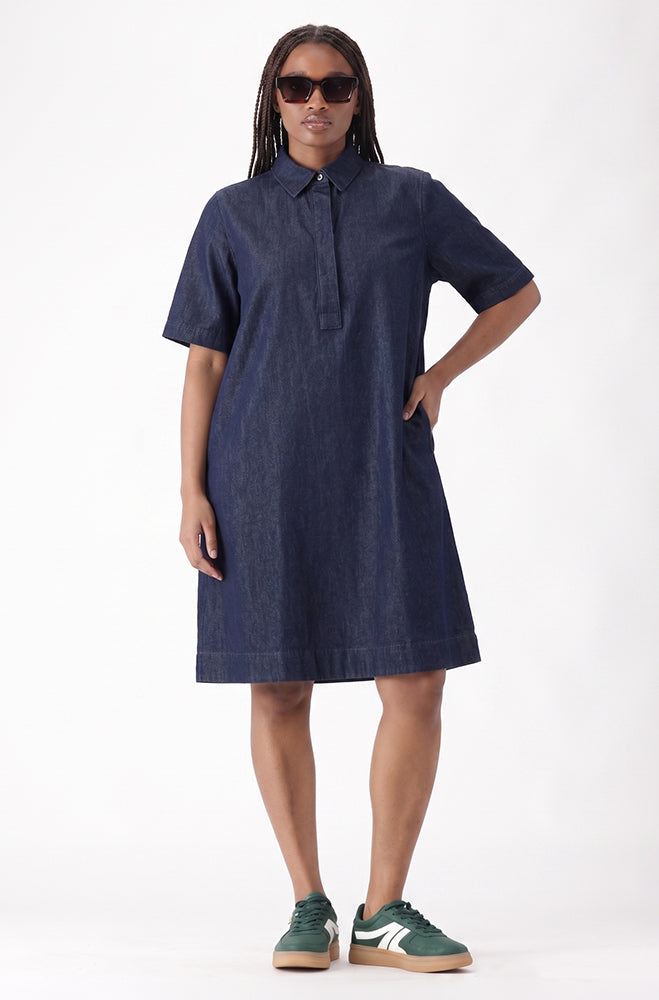 LILIANA DENIM SHIRT DRESS