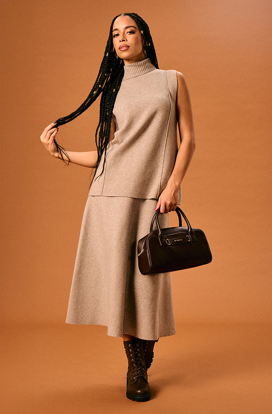 ROSE SLEEVELESS POLONECK