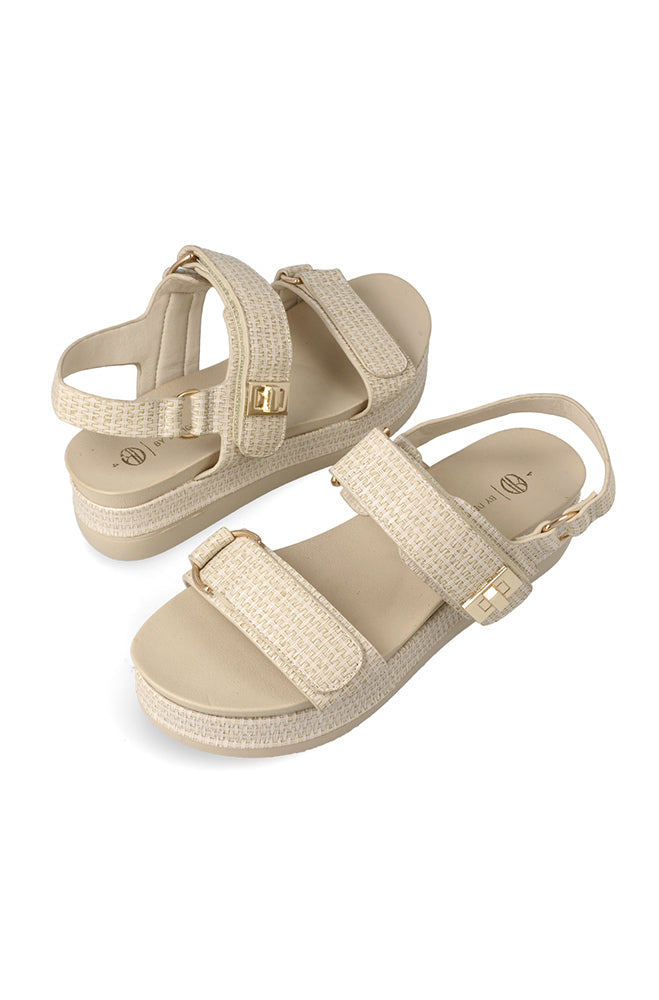 Footwear | Neeva Raffia Active Sandal _ 161305 Stone Sandals