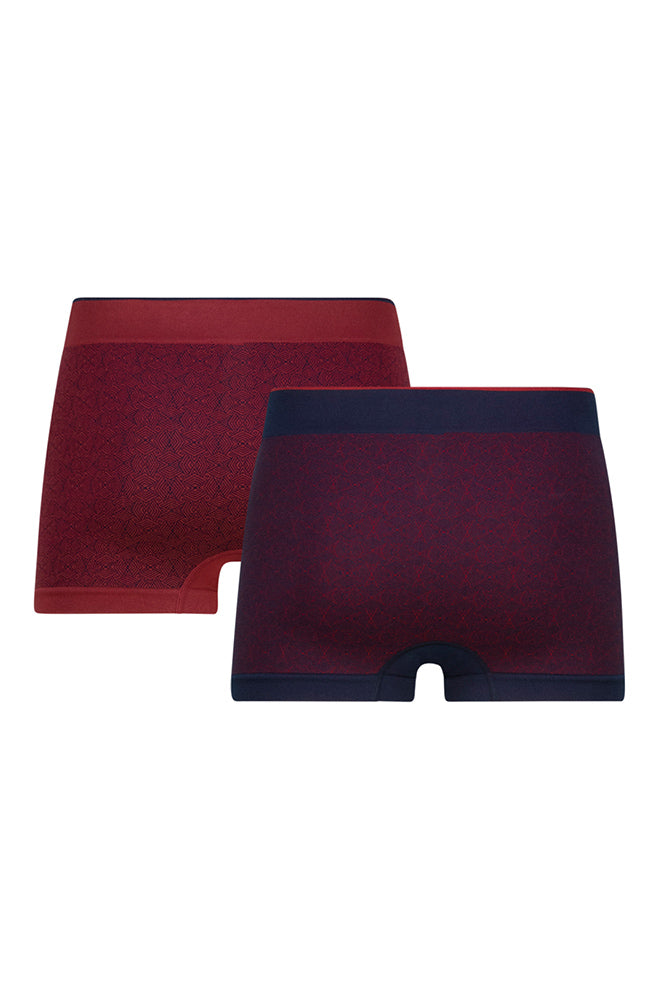 Underwear | Leo Seamfree Trunks 2pk _ 161841 Burgundy