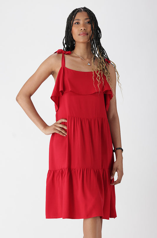 LAUREL STRAPPY TIERED DRESS