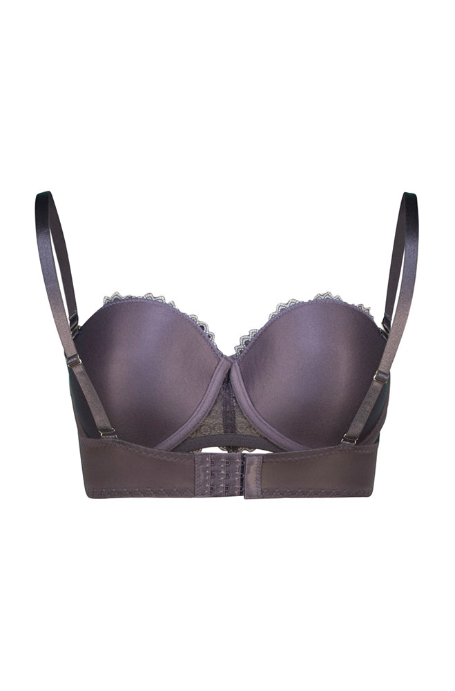 Rania Multiway Lace/Bow Detail Bra _ 164004 _ Gunmetal