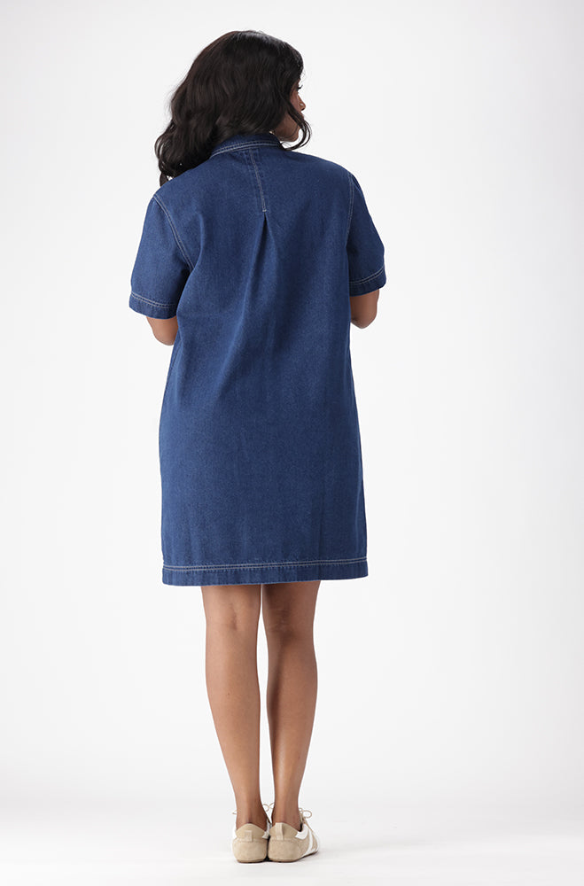LANDON DENIM SHIRT DRESS