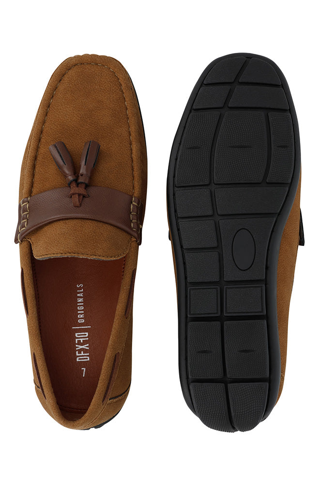 Peter Suede loafer with front tie