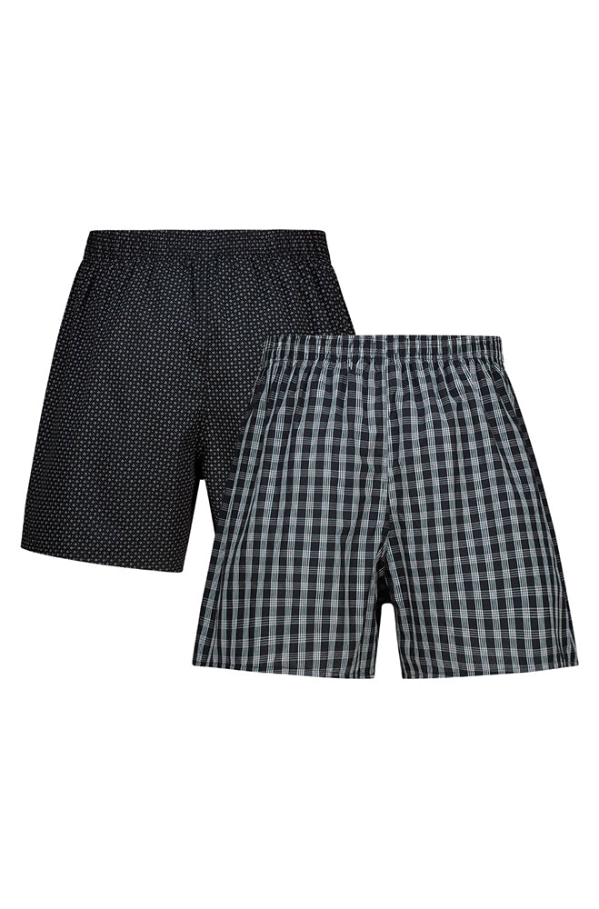 ELVIN WOVEN BOXERS 2PK