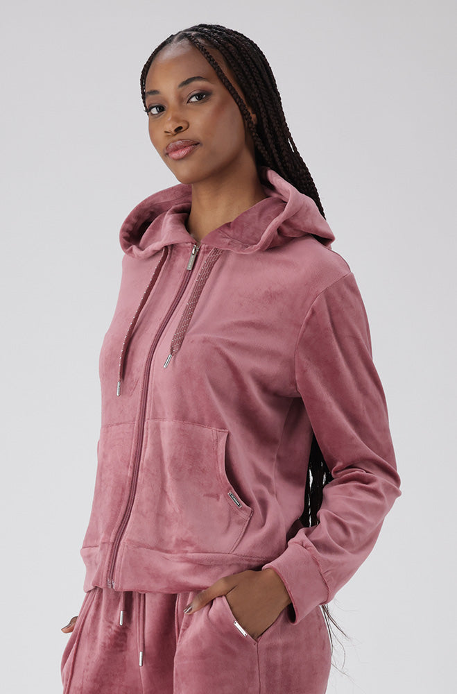 Dunns Clothing | Britney Velour Zip Tru Hoodie | R150 - Save 25%