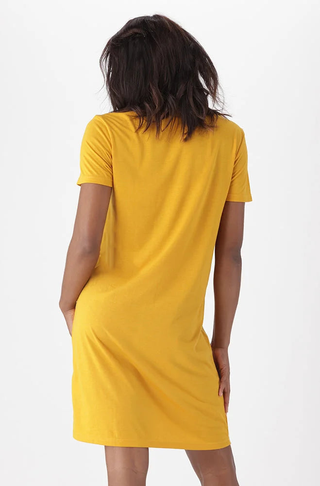 Koko T Shirt Dress _ 150323 _ Ocre