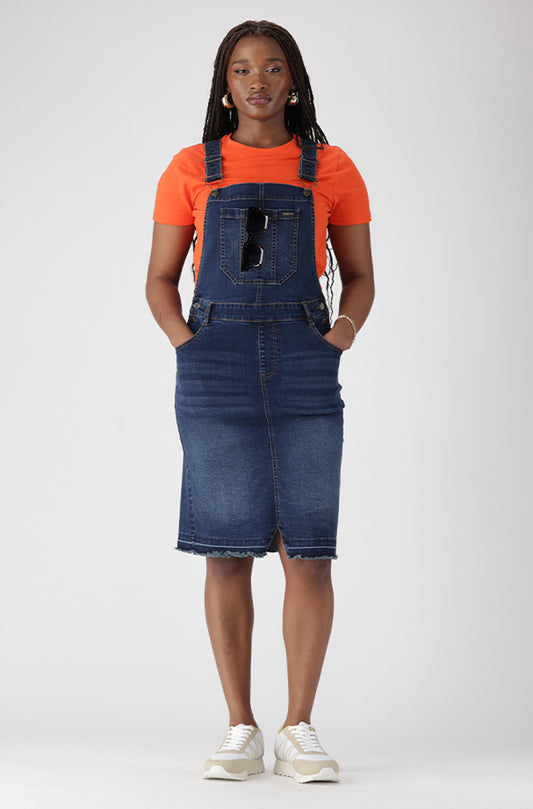 AMARI DUNGAREE DRESS