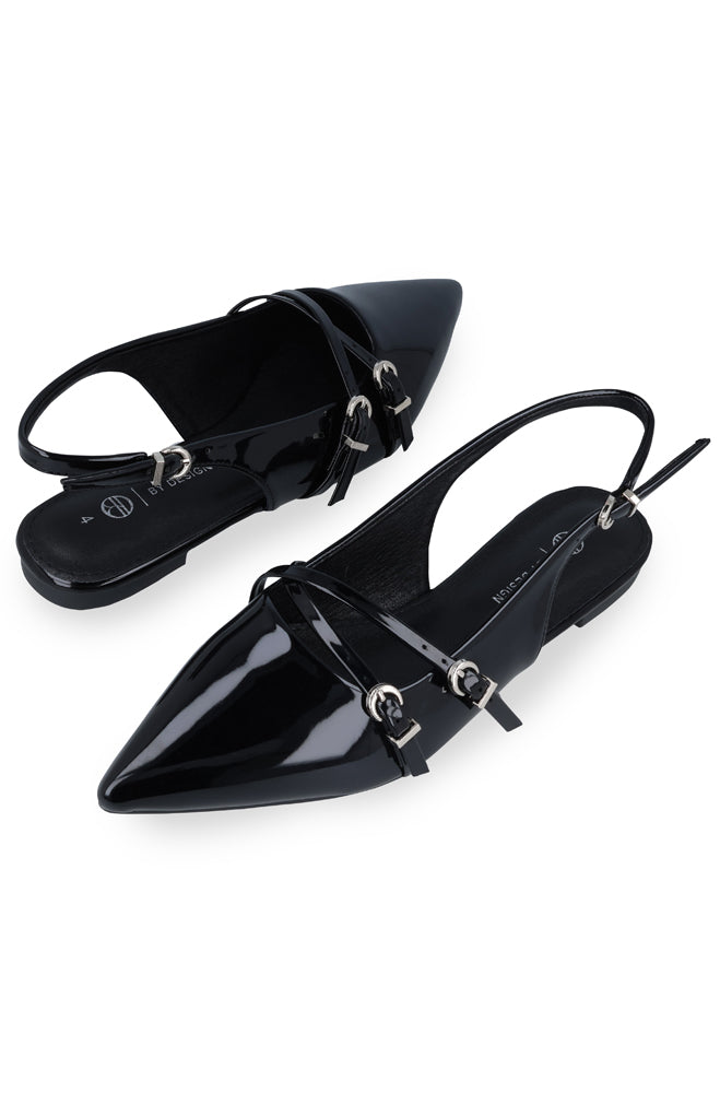 Anya Double strap pointy slingback formal pump