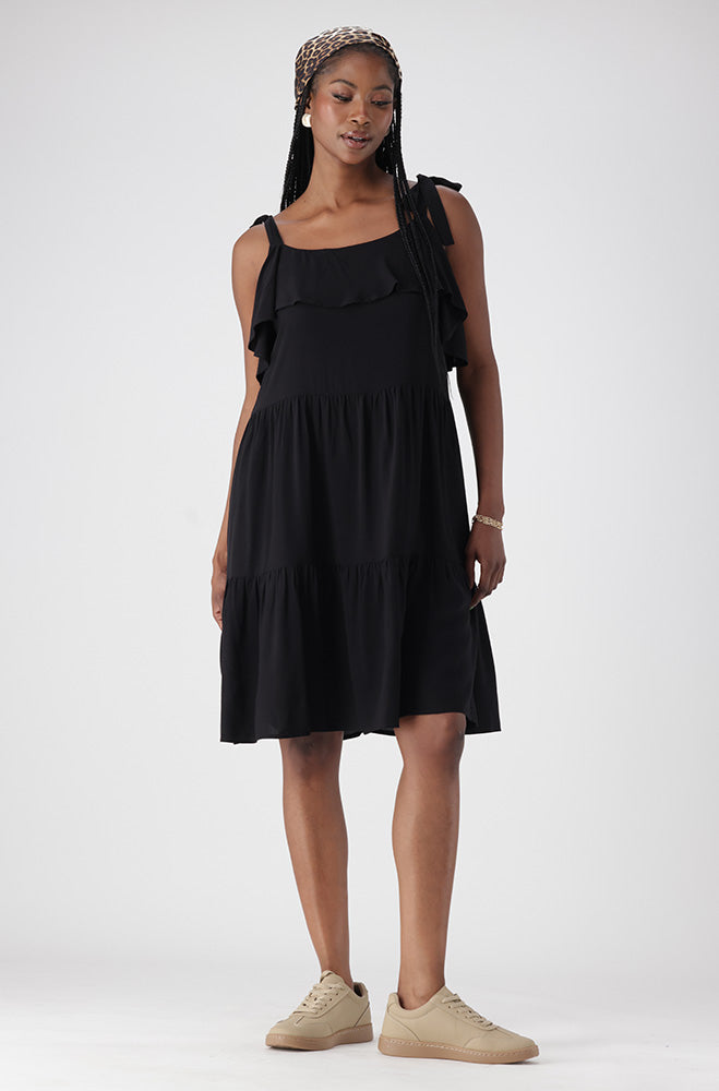 CARLA STRAPPY TIERED DRESS