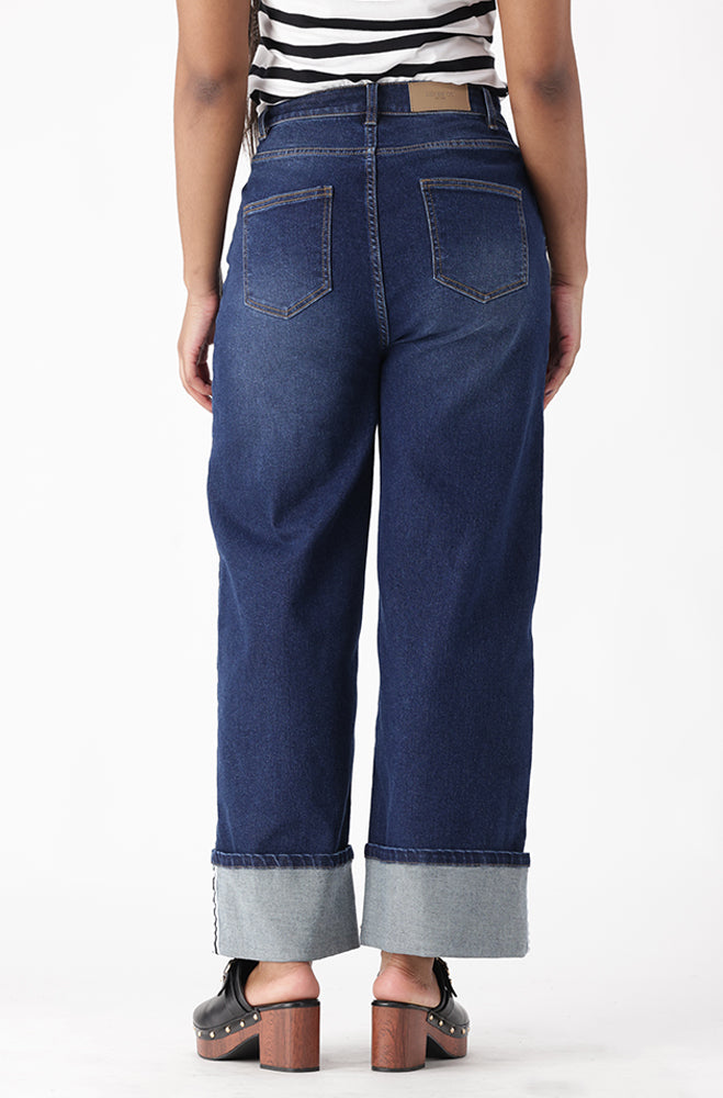LUNA DENIM HIGH RISE WIDE LEG