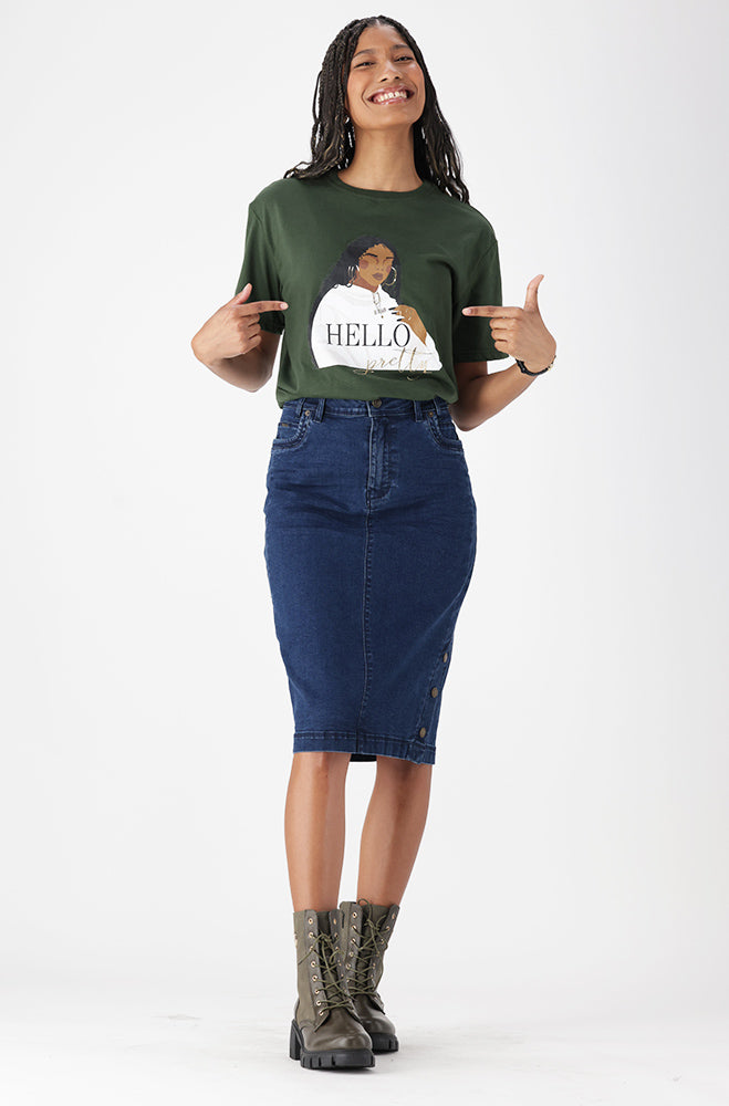Ladies | Jade Graphic Boyfriend Tee T-shirts