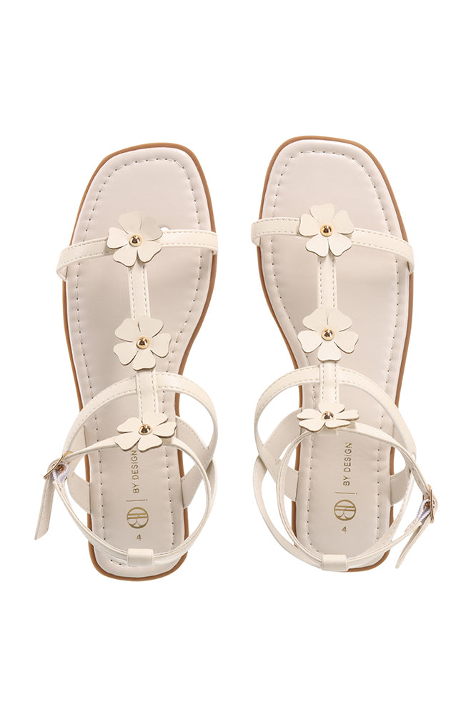 Emily flower ankle tie sandal