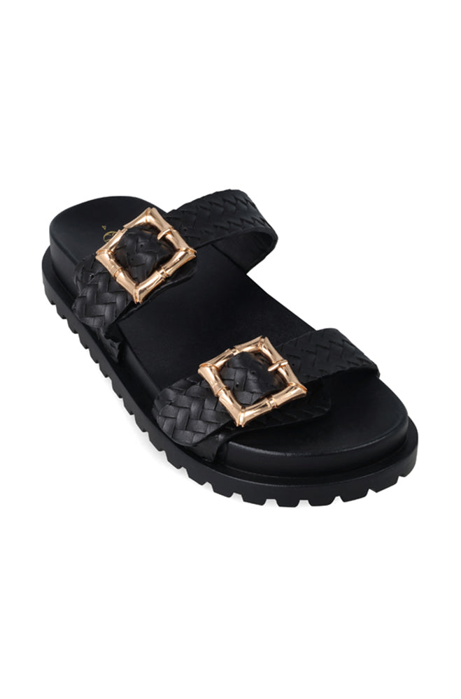 Viola Weaved double buckle sandal