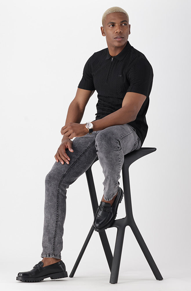 Mens | Landau Slim Fit Denim _ 158768 Grey Wash Jeans