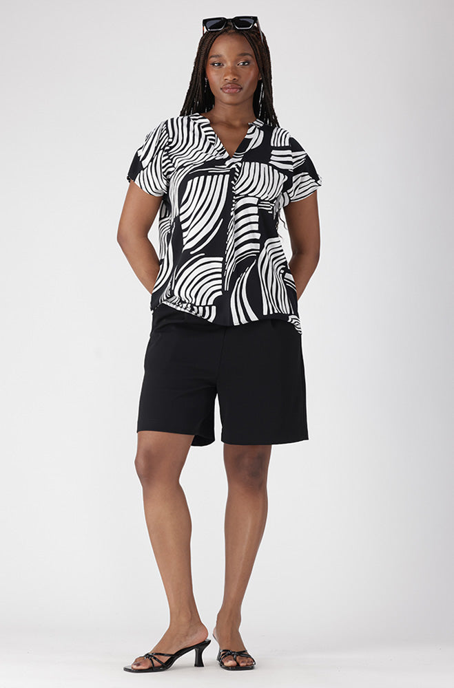 EDITH PORTOFINO HI LOW HEM TOP