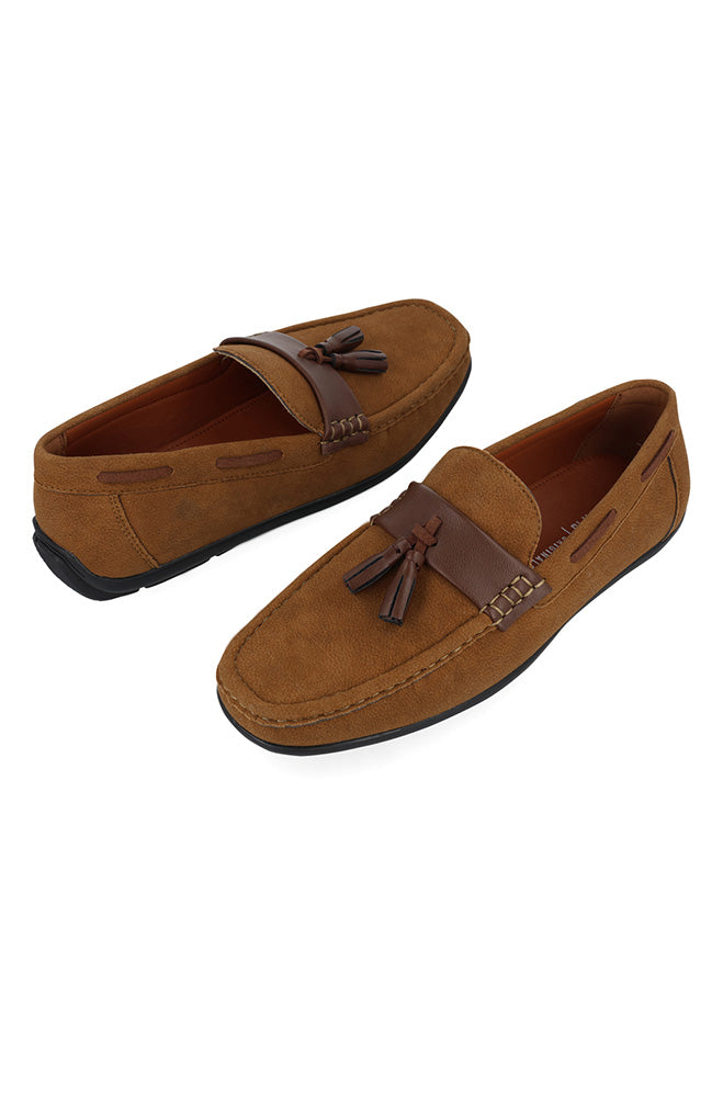 Peter Suede loafer with front tie