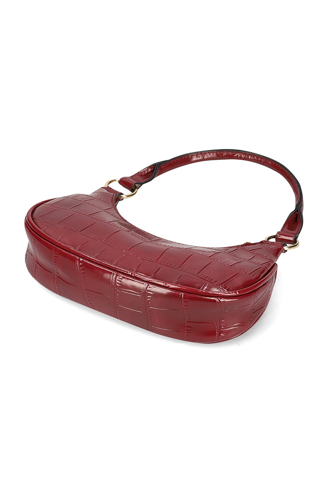 KESHA CROC SHOULDER BAG