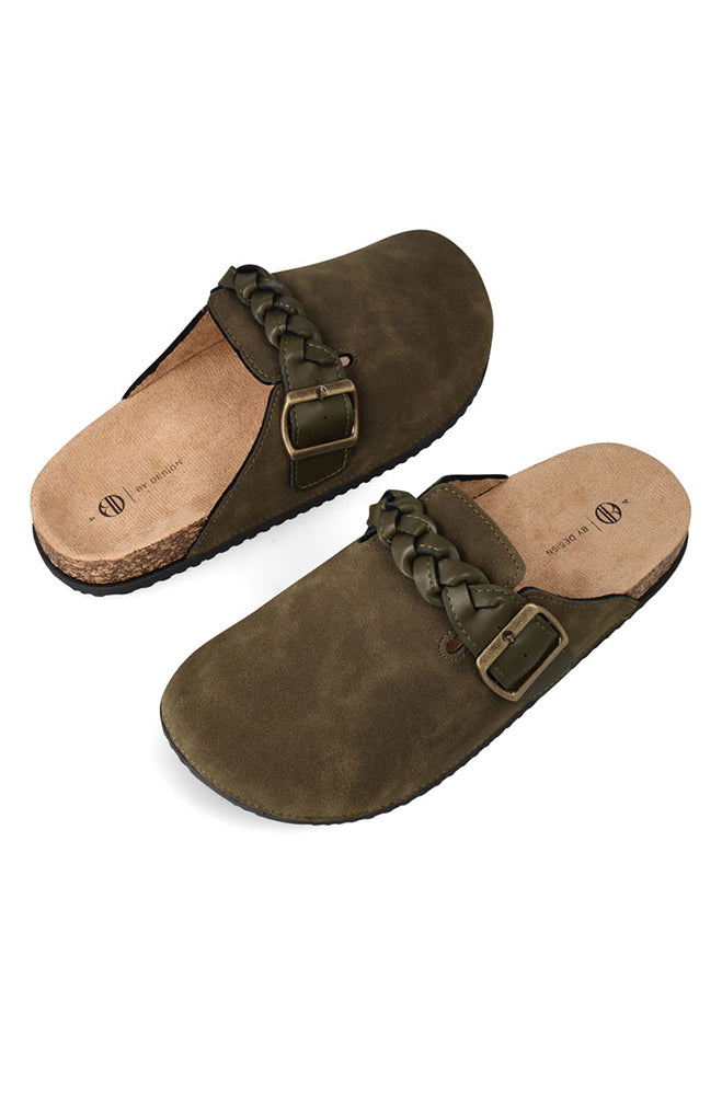 Zeelan Slip in mule with buckle trim