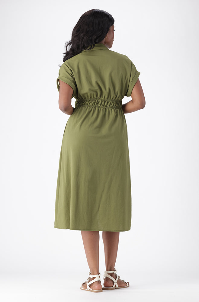 SACHA BUTTON DRESS
