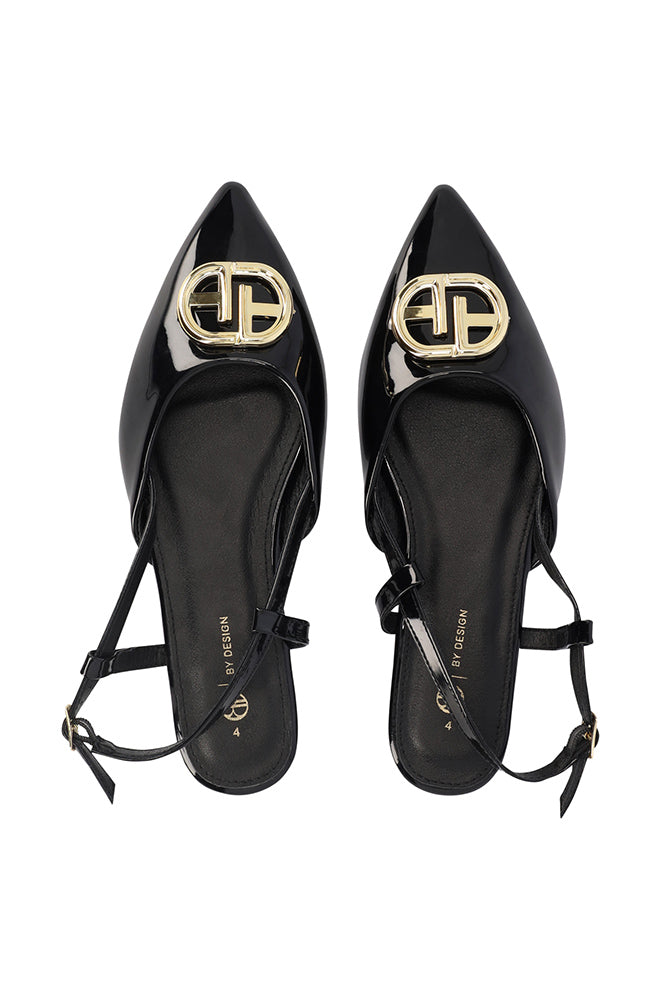Footwear | Sara Branded Trim Slingback Pump Flats