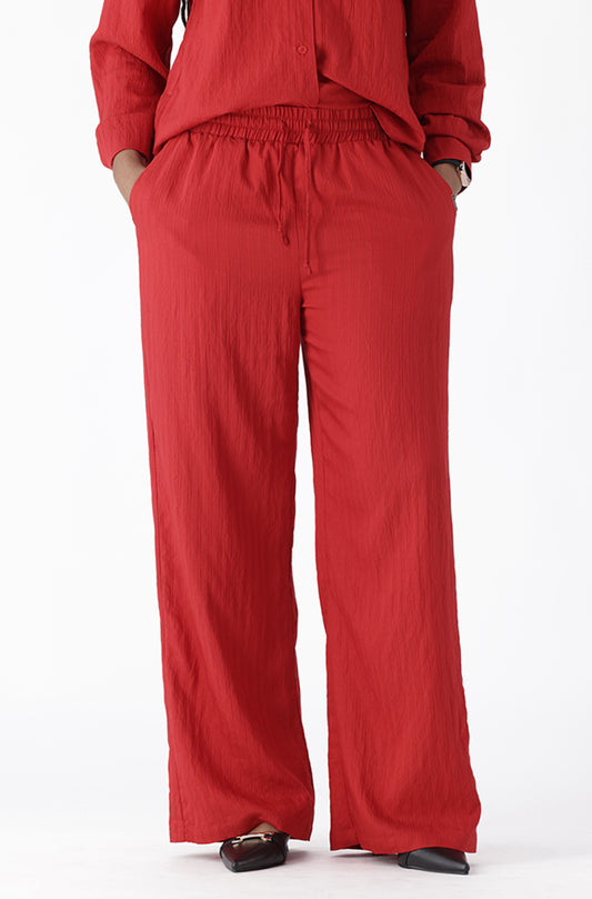 TYLOR TEXTURED WIDE LEG PANTS