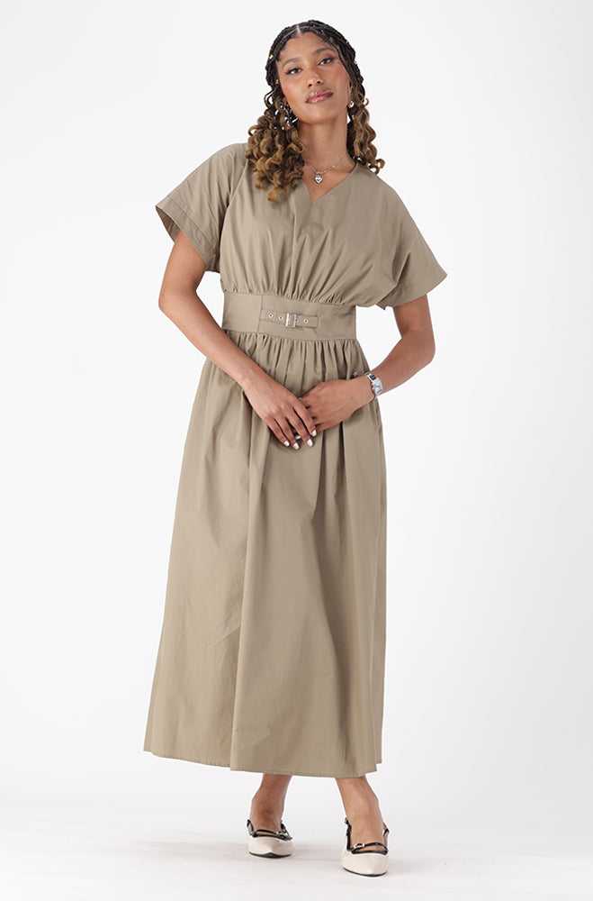 UMA BUCKLE DETAIL DRESS
