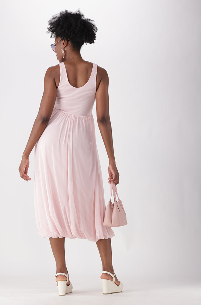 CINI COMBO BUBBLE HEM DRESS