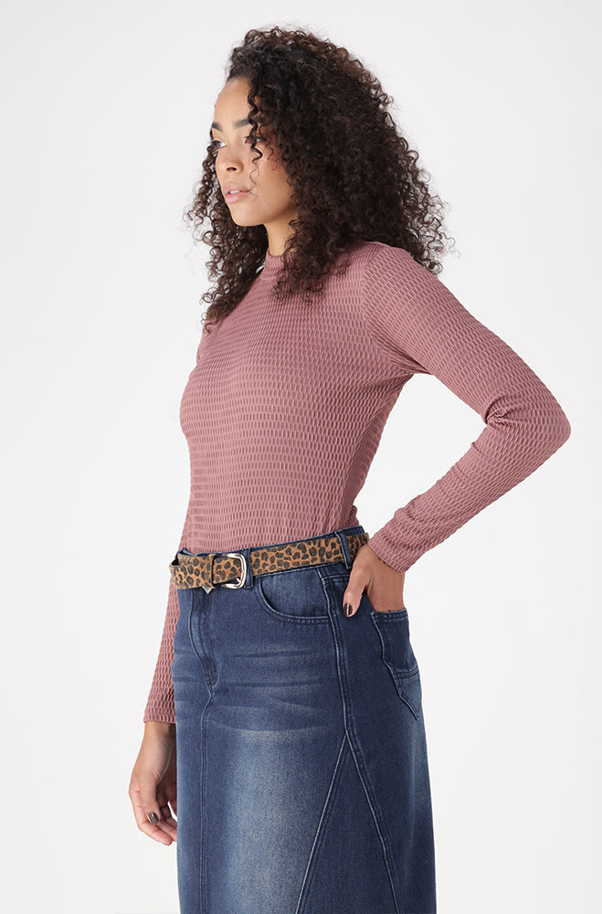 SERENA TEXTURED TURTLE NECK