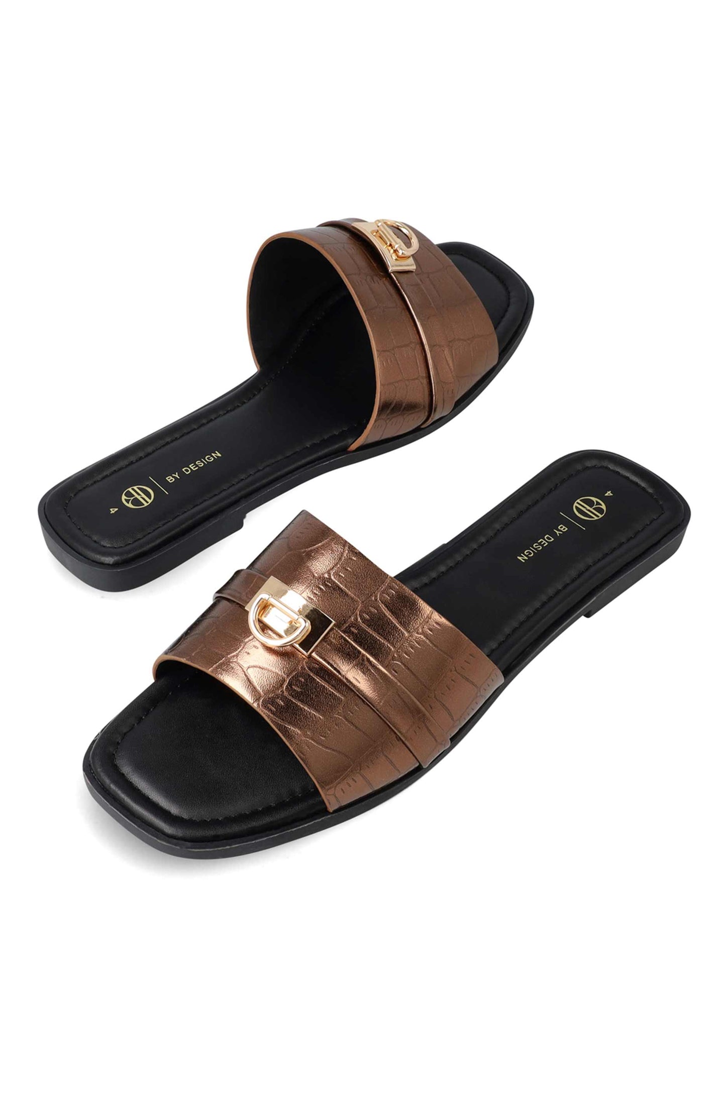 Candy PU textured mule
