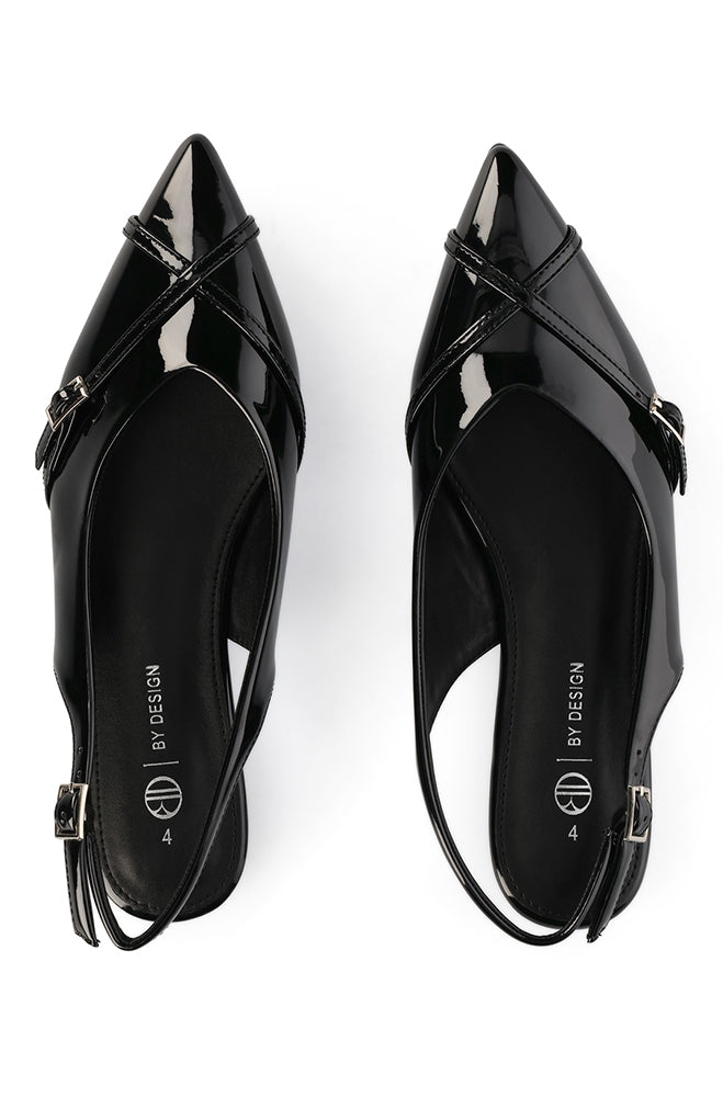 Kelsey pointed detail slingback flat