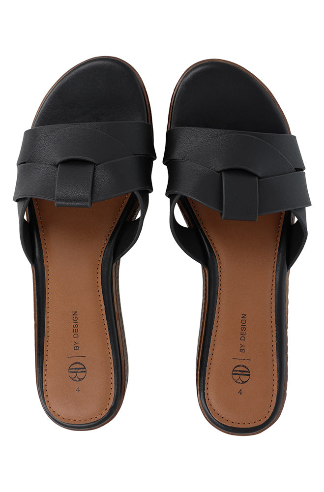 Moira cross over vamp platform wedge sandal