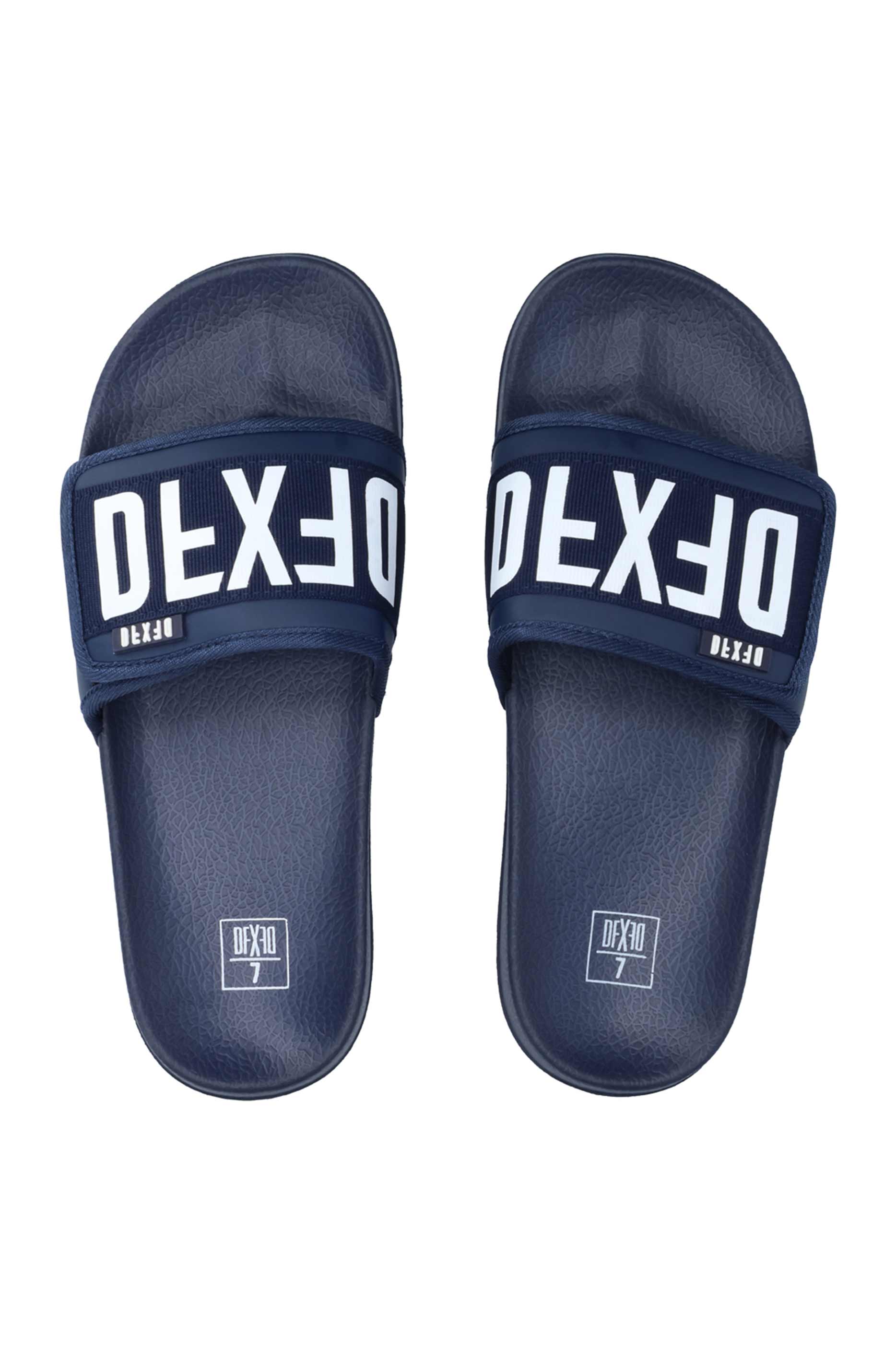 Footwear | Vincent Velcro Slide _ 163656 Navy Sandals