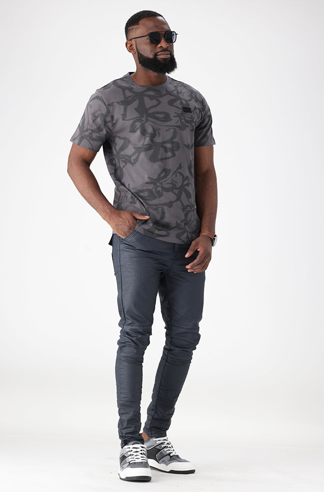 Mens | Rubberize Tee _ 161758 Dark Grey T-shirts