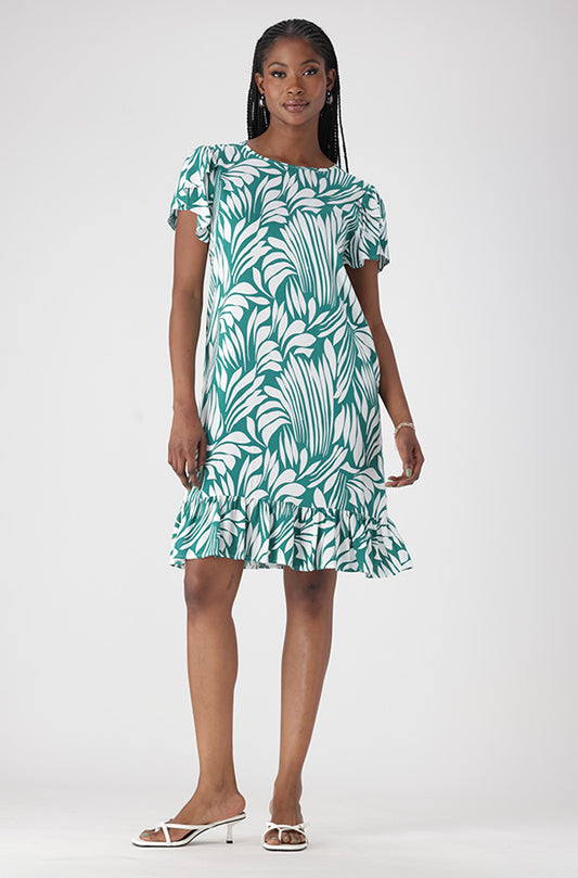 ALICE TULIP SLEEVE SHIFT DRESS