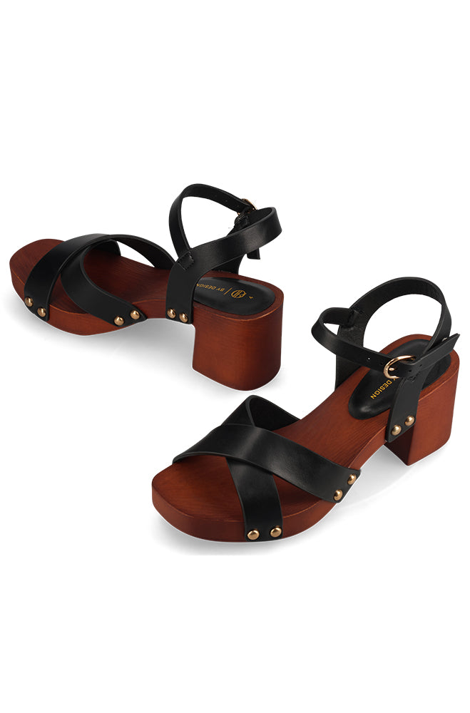 Sophia Cross over platform heel