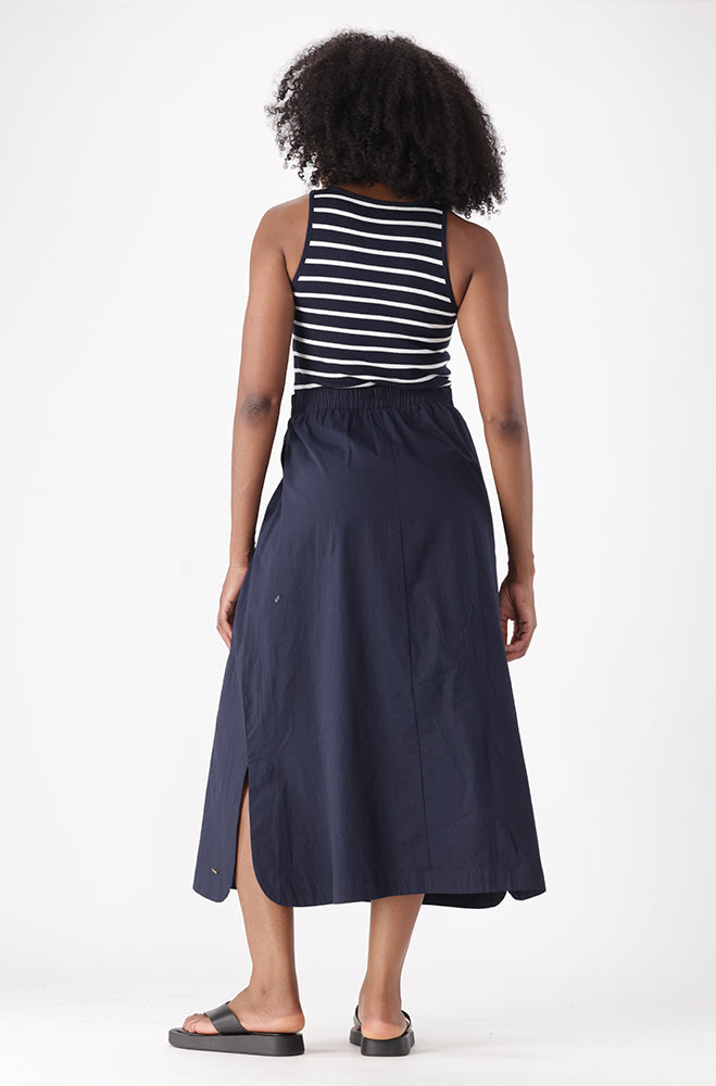 SELESTIA SLEEVELESS RIB COMBO DRESS