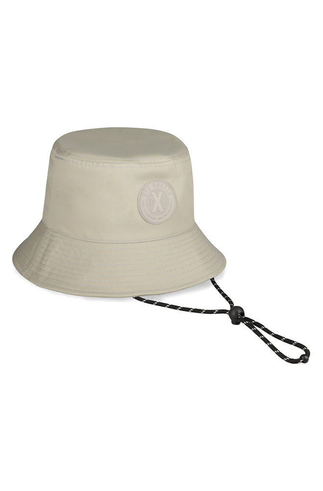 RAY NYLON BUCKET HAT - STONE