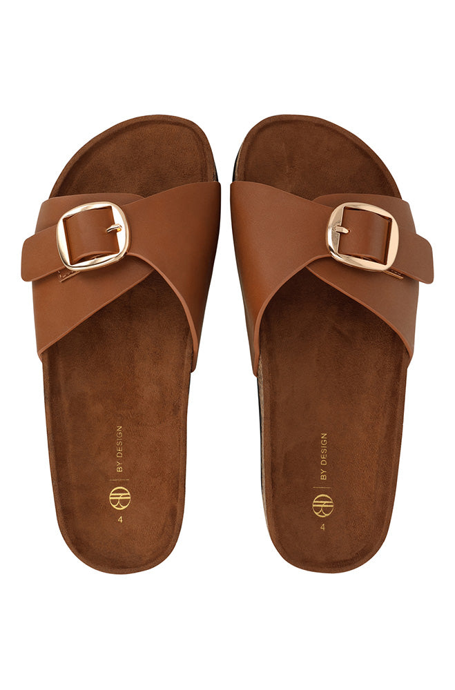 Rachel comfort buckle vamp sandal