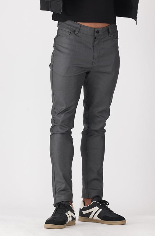 Dwiet Slim Fit Coated Denim